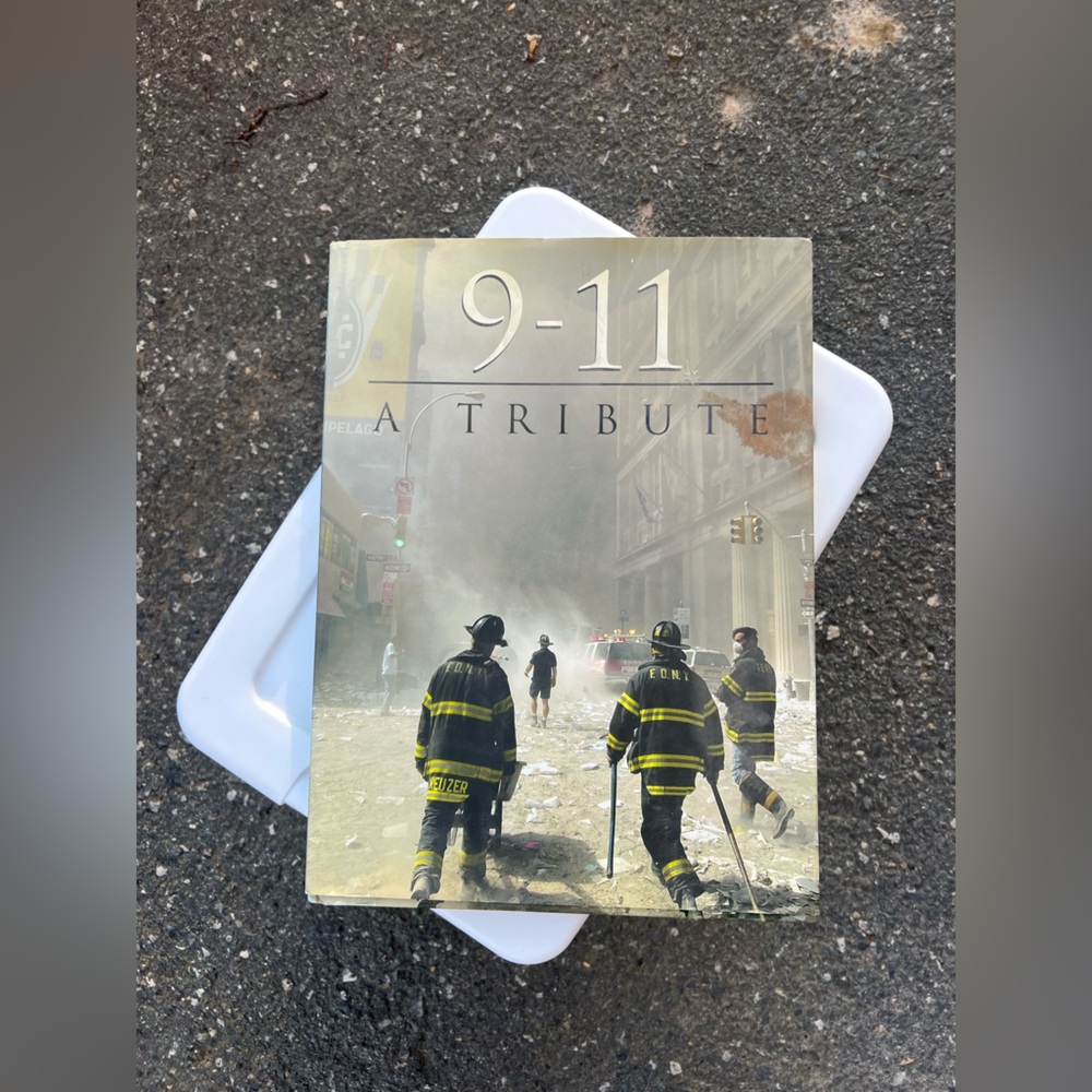 9-11 A TRIBUTE Hardcover Book - LARGE - FAIR Condition